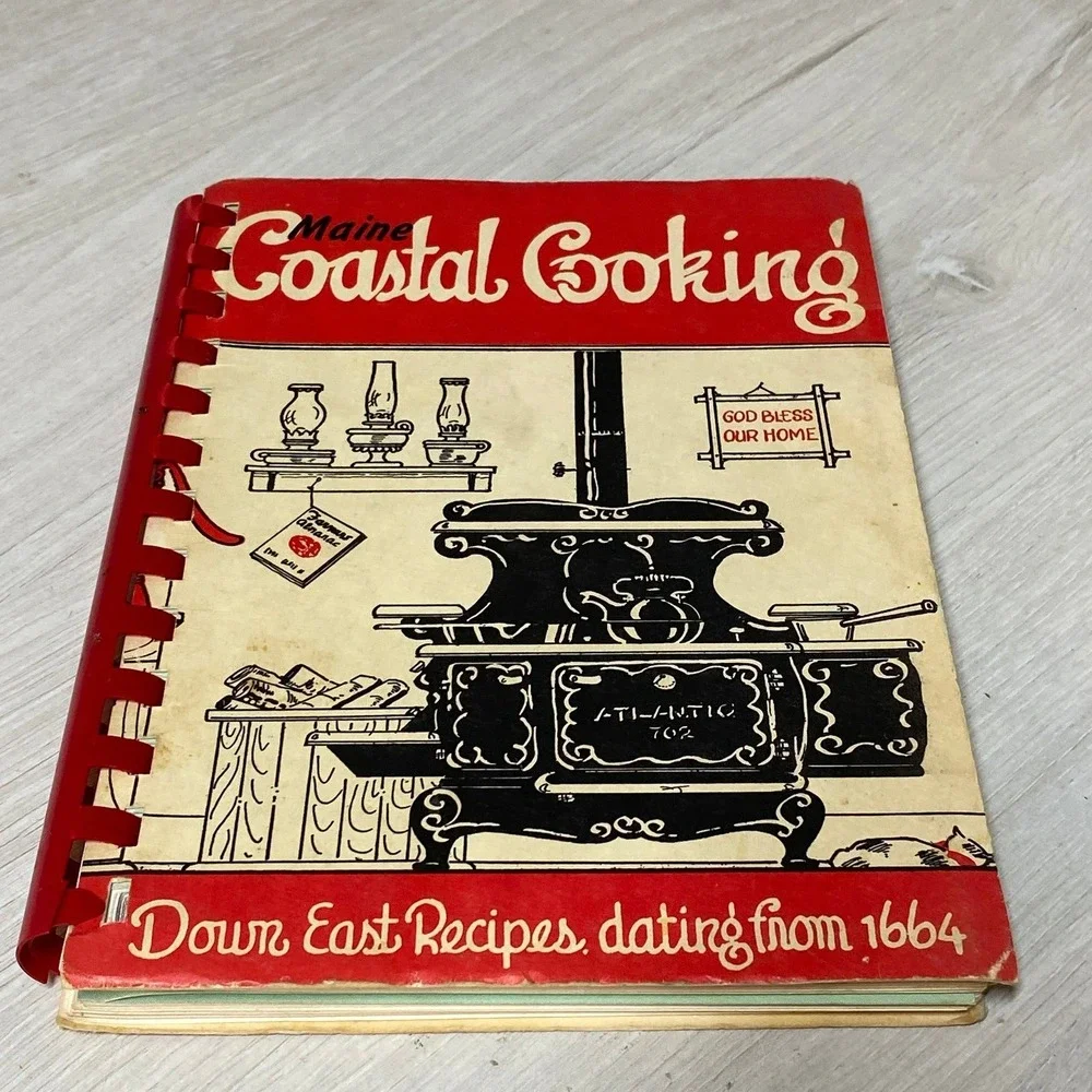 Vintage Maine Cookbook Lot Maine's Jubilee Coastal Cooking Spiral Bound Books